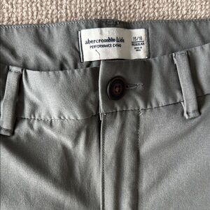 Abercrombie Kids Slate Gray dry fit Chino Pants